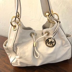 Michael Kors White leather purse
